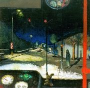 Кръстовище, 2001, м.б./платно, 62/60                    Crossroad, 2001, oil on canvas, 62/60